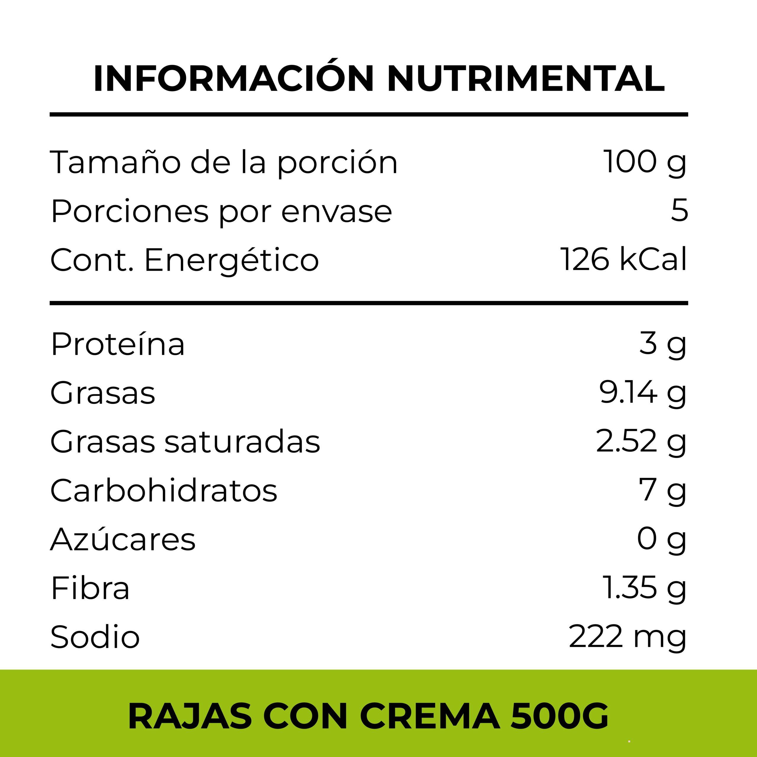 GUISO DE RAJAS CON CREMA - Imagen 2